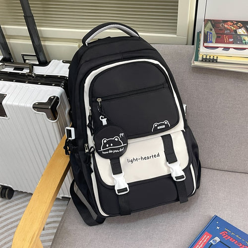 Multi-Compartment Lettvekts Reis Skole Ryggsekk