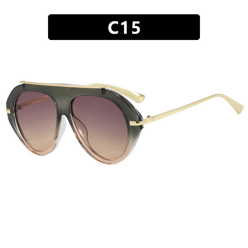 Dame solbrille i elegant heksagon-design Skanto