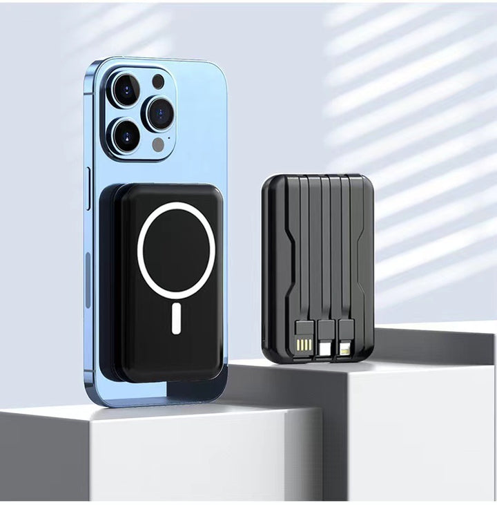 Bærbar Magnetisk Powerbank med Effektiv Hurtigladingsfunksjon Skanto