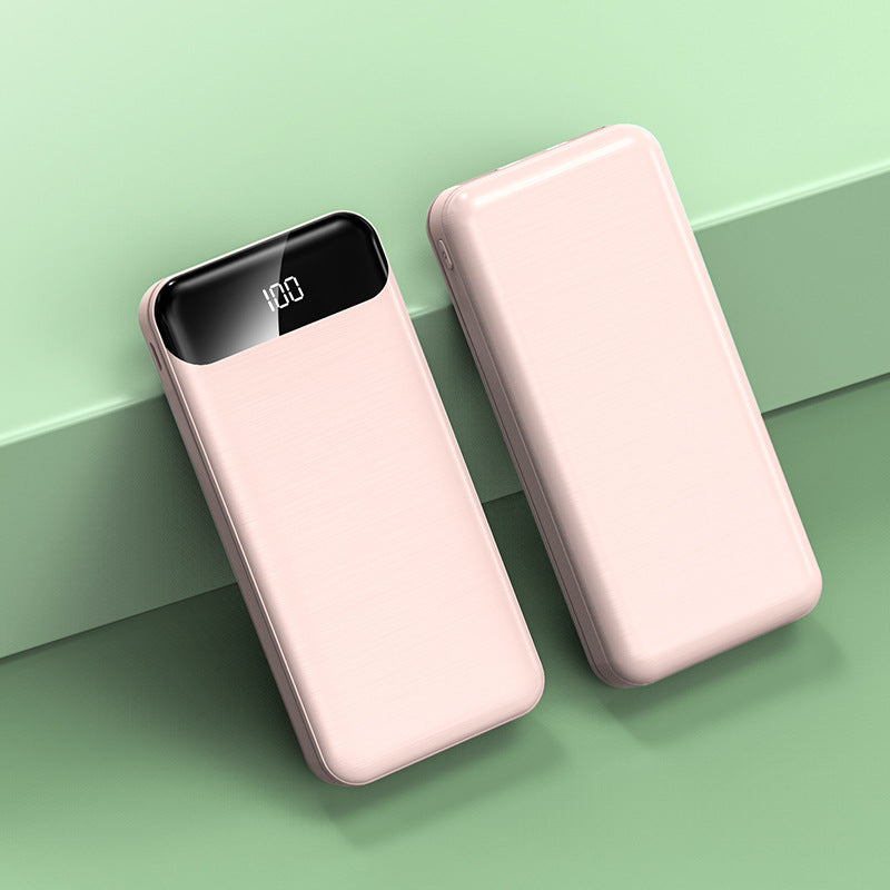 Ultra-slank Powerbank med LCD-skjerm og hurtigladingsfunksjon Skanto
