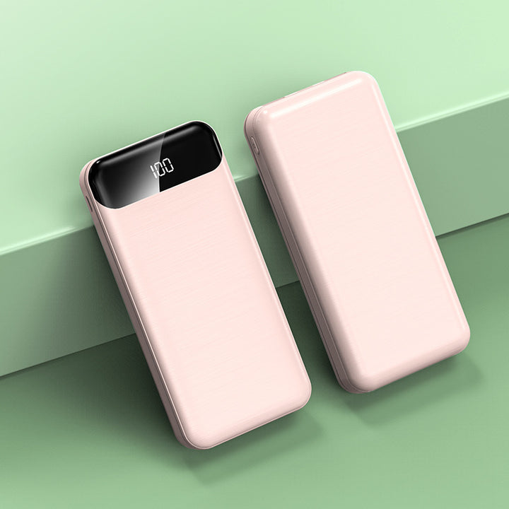 Ultra-slank Powerbank med LCD-skjerm og hurtigladingsfunksjon Skanto