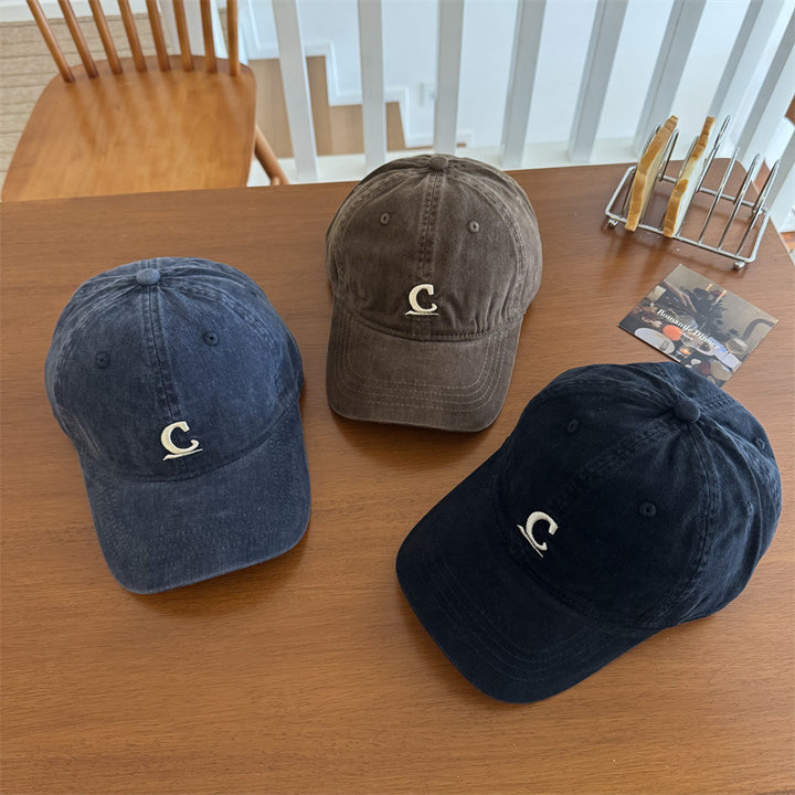 Herre Vintage-Inspirert Vasket Denim Caps Skanto