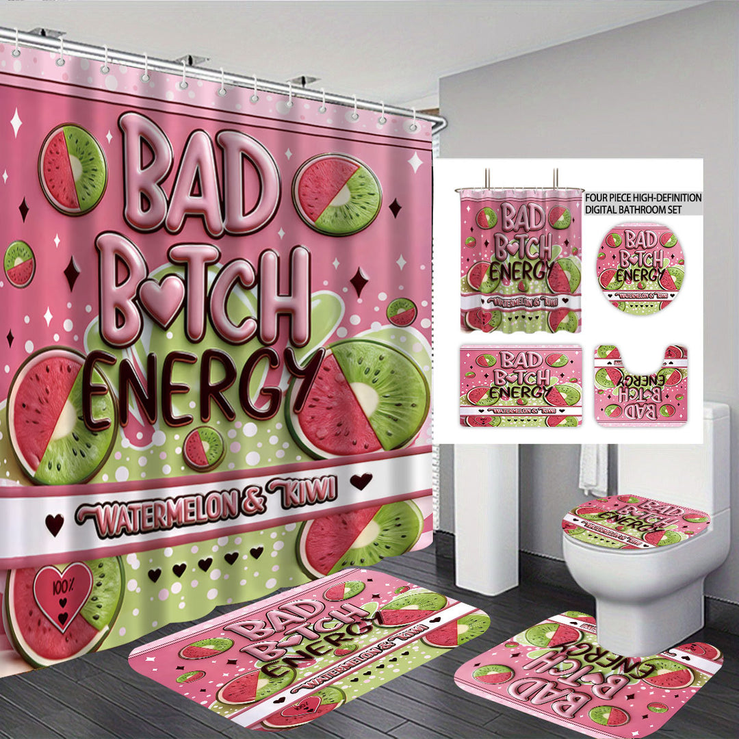 Digital Dragonfly-Themed Bathroom Set Skanto