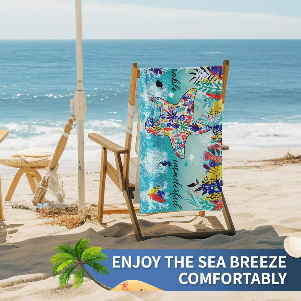 Women's beach towel with creative golf theme Skanto