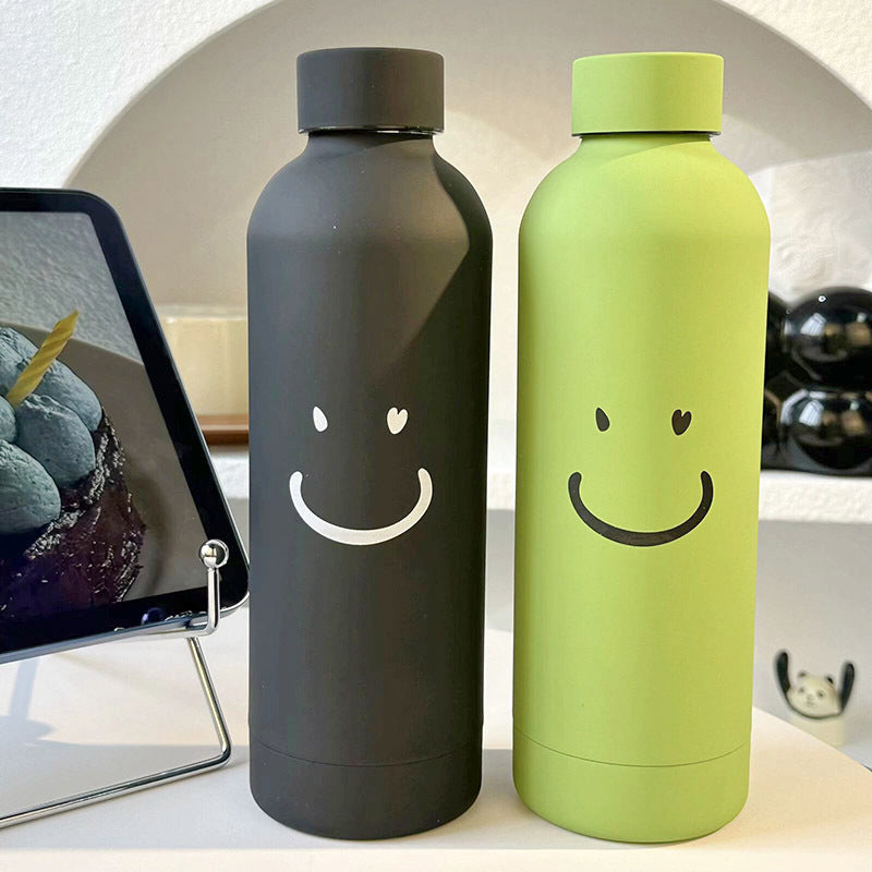 Damen Isolierflasche mit fröhlichem Smileys-motiv Skanto