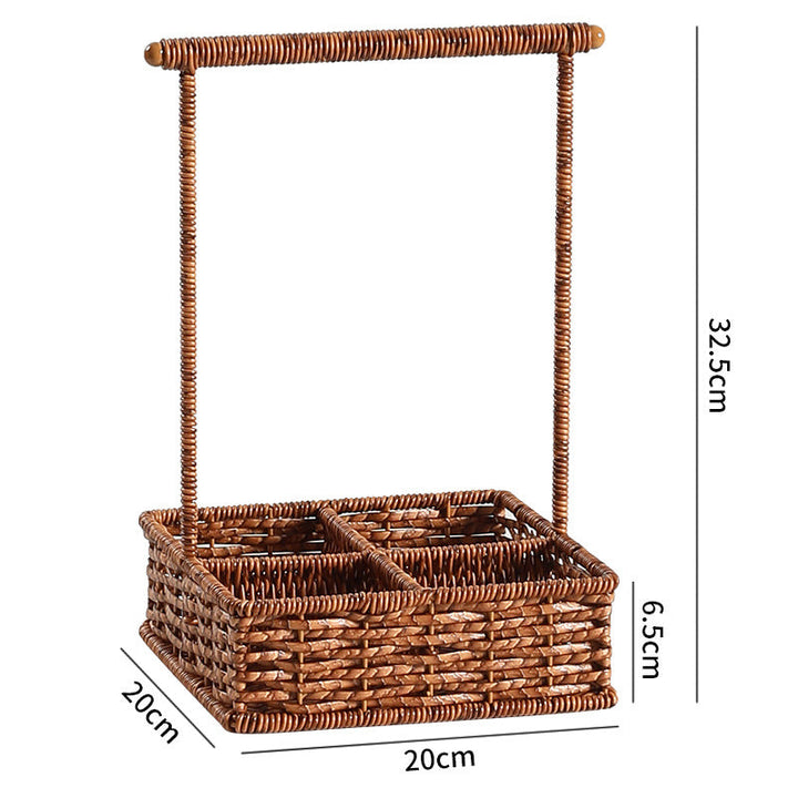 Multi-compartment vevd organisasjonskurv Skanto
