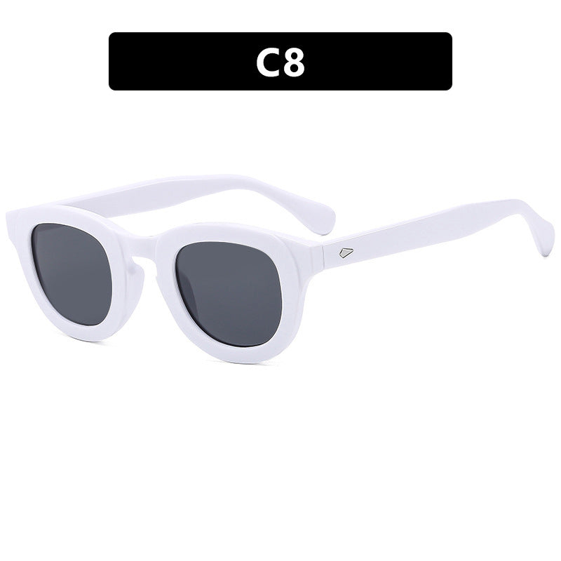 Dame stilige Cat-Eye solbriller med elegant ramme og polariserte linser Skanto