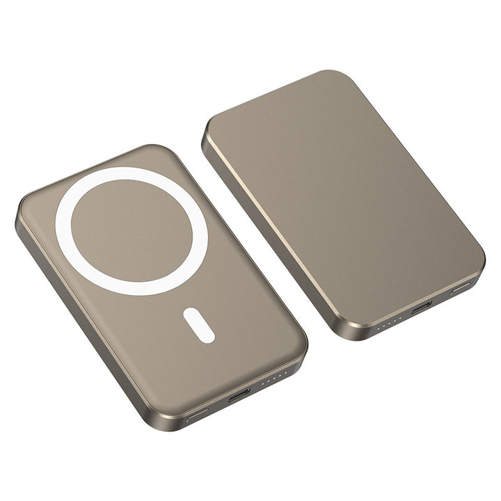 Magnetisk Qi Powerbank med hurtigladefunksjon Skanto