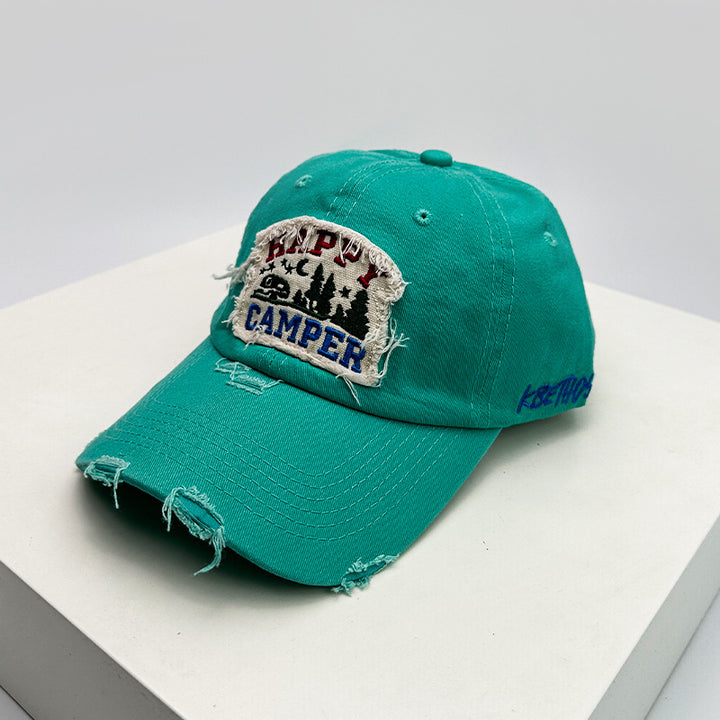 Herre Slitt Brodert Camping Caps Skanto