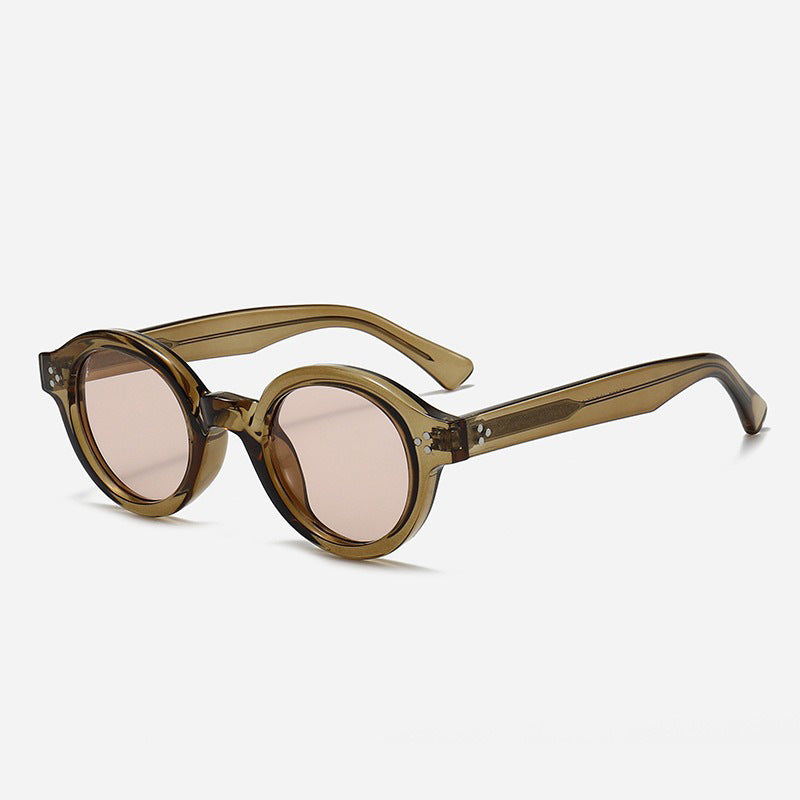 Damer Modisk Rund-solbrille med stilige detaljer Skanto