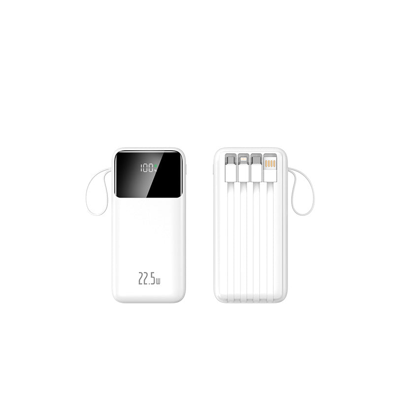 bærbar hurtiglading powerbank med digitalt display Skanto