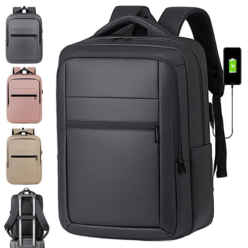Stylish business backpack with protective pockets and ergonomic carrying system Skanto