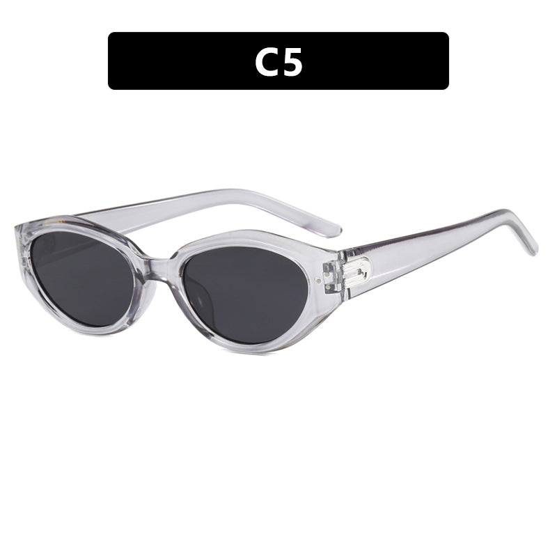 Dame Cat-Eye solbriller med elegant plastisk ramme Skanto