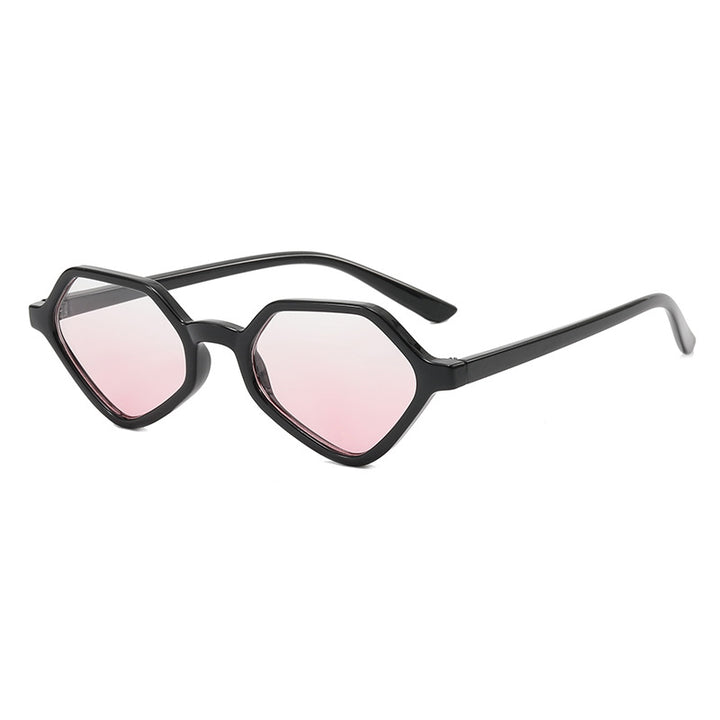 Dame Geometrisk Design-solbrille med speilte glass Skanto