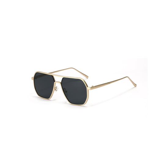 Dame moteriktig solbrille med elegant polygonal ramme Skanto