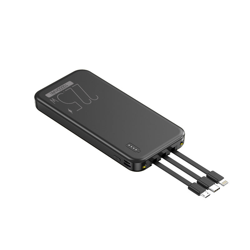 Powerbank med integrerte multifunksjonskabler Skanto