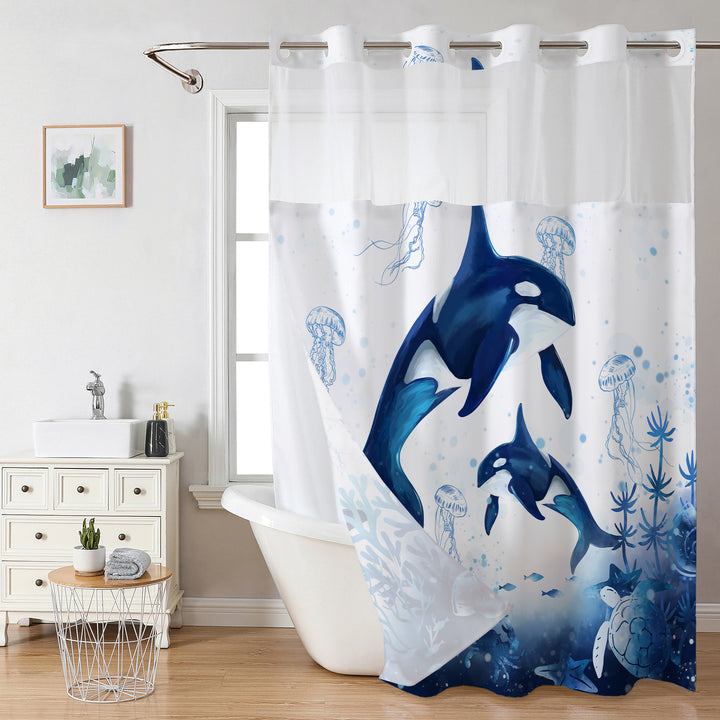 Oceansk Tema Dusjforheng Skanto