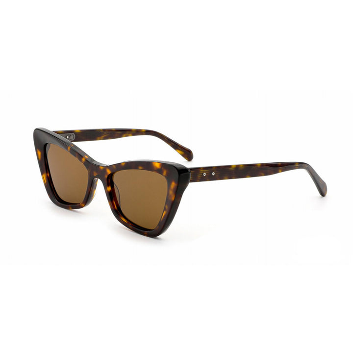 Dame Cat-Eye solbriller med trendy aksent Skanto