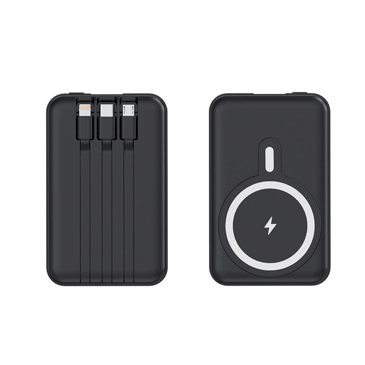 Bærbar powerbank med trådløs ladefunksjon og digital skjerm Skanto