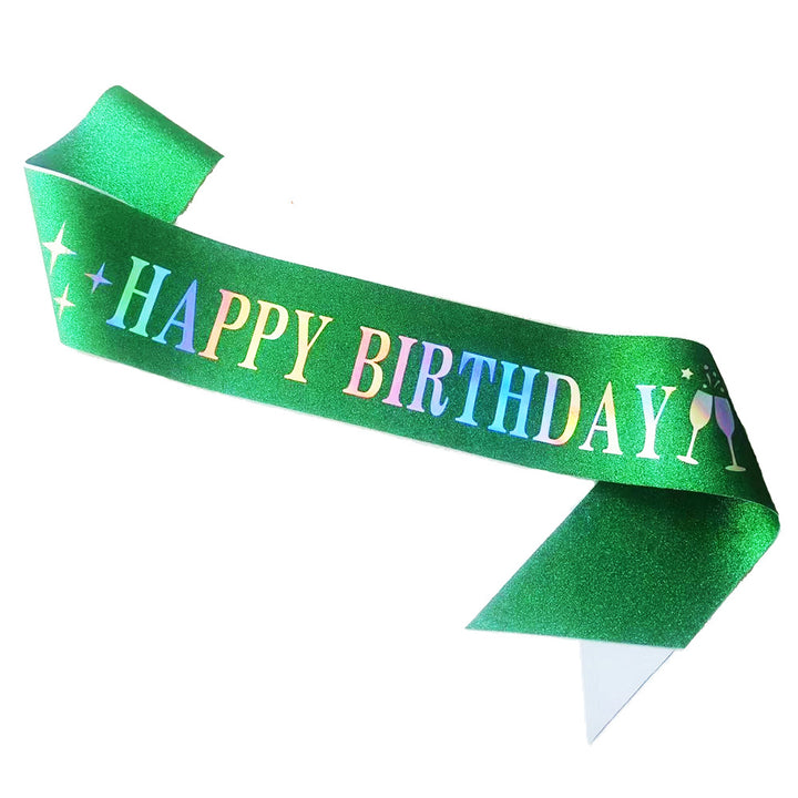 Dame Funkenkrone med "Happy Birthday" skrift Skanto