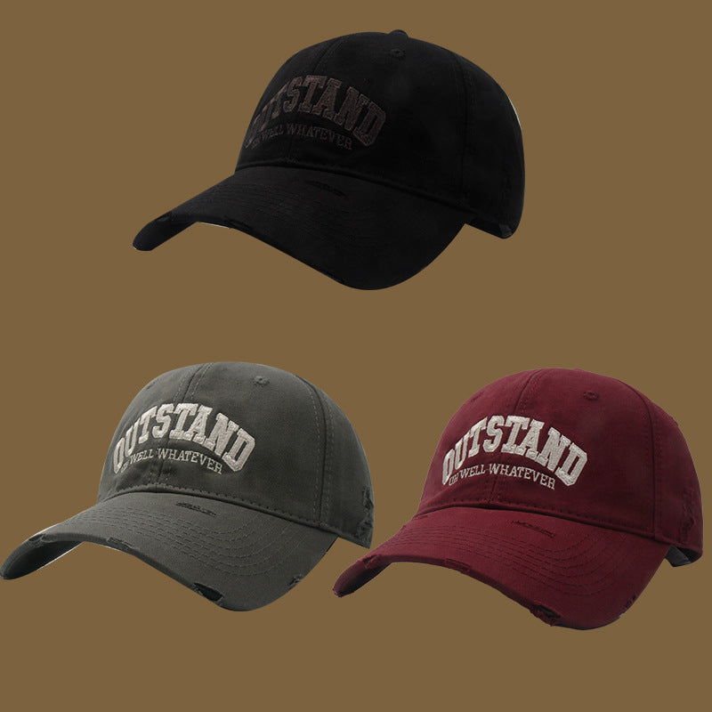 Unisex Slittet Fritids Caps Skanto