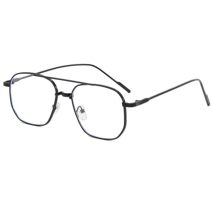 Dame moteriktig geometrisk brille med elegant metallramme Skanto