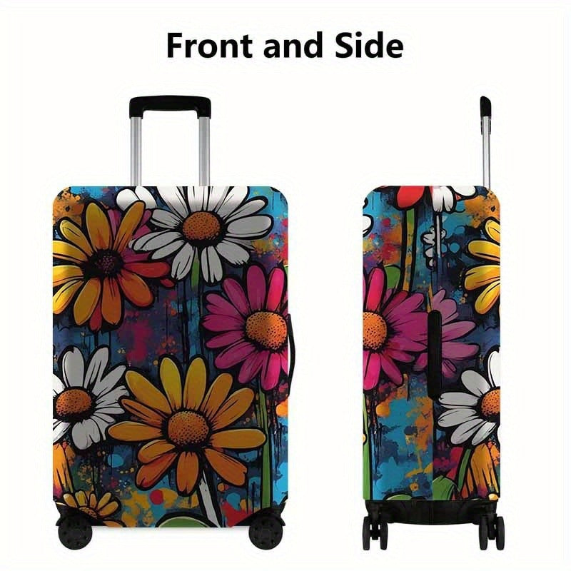 Blomsterillustrert Hard Skall Reise Koffert Skanto