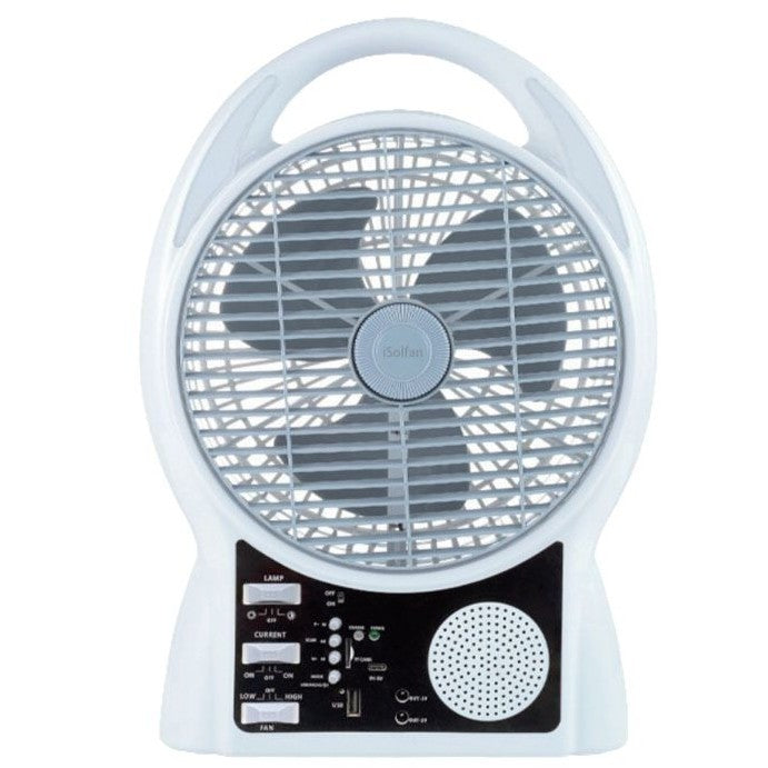 Damer bærbar solfelle med LED-lys Skanto