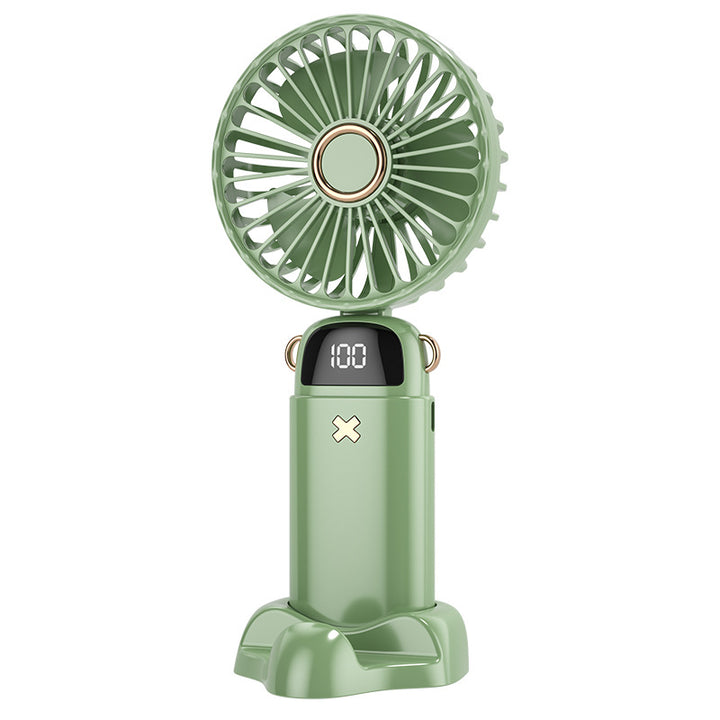 Dame bærbar USB vifte med digital hastighetsinnstilling Skanto