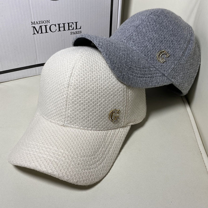Kvinne Elegant Ullblandings Baseball Cap Skanto