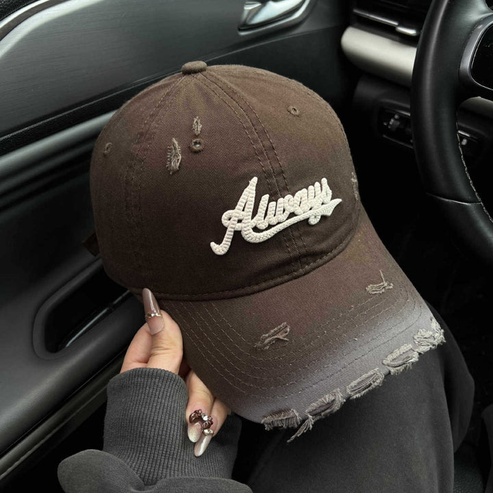 Kvinne's Slitt Grafisk Baseballcaps Skanto