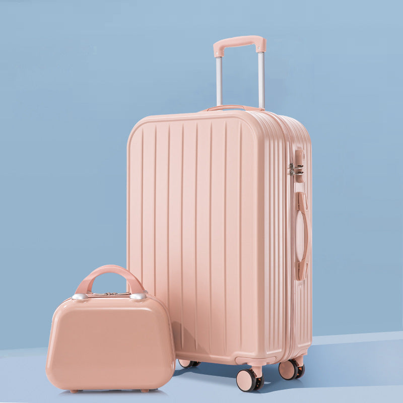 Unisex stilleggende rippled hard-shell koffert Skanto