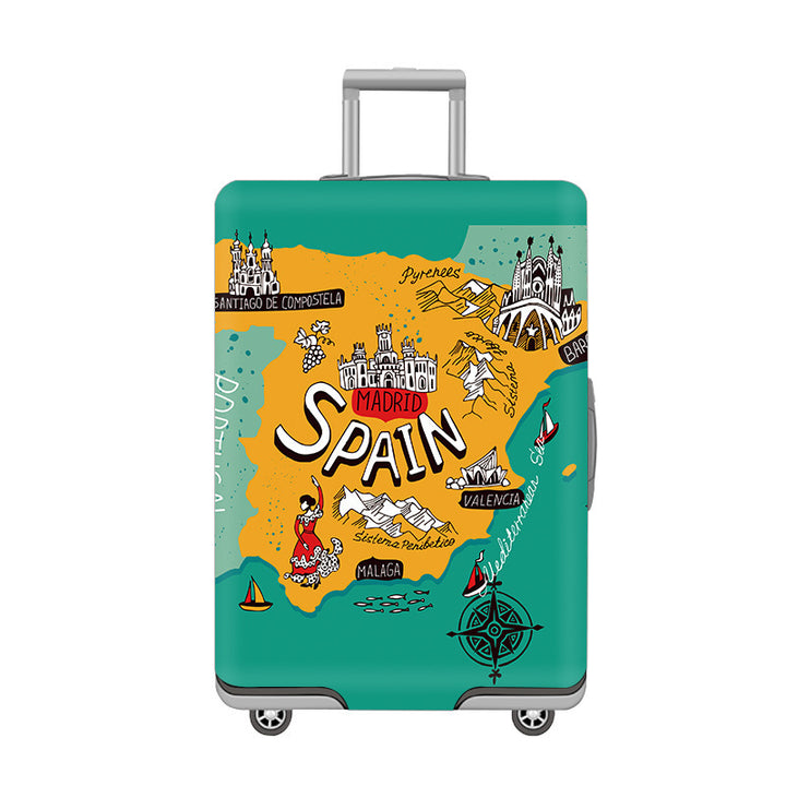 Cartoon Cat Design Hard Shell Luggage Skanto