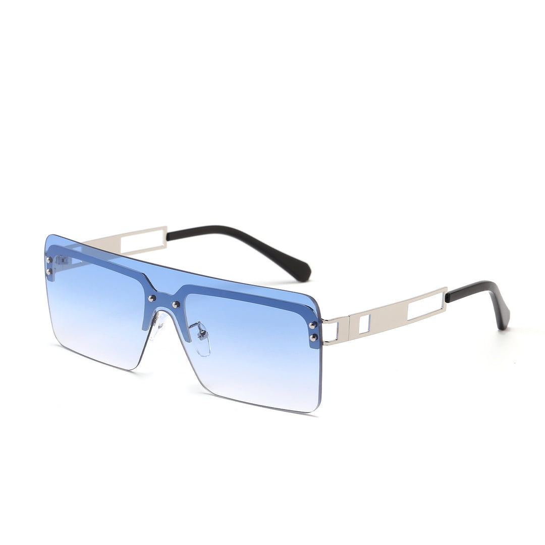 Dame oversized solbriller med moderne geometrisk design Skanto
