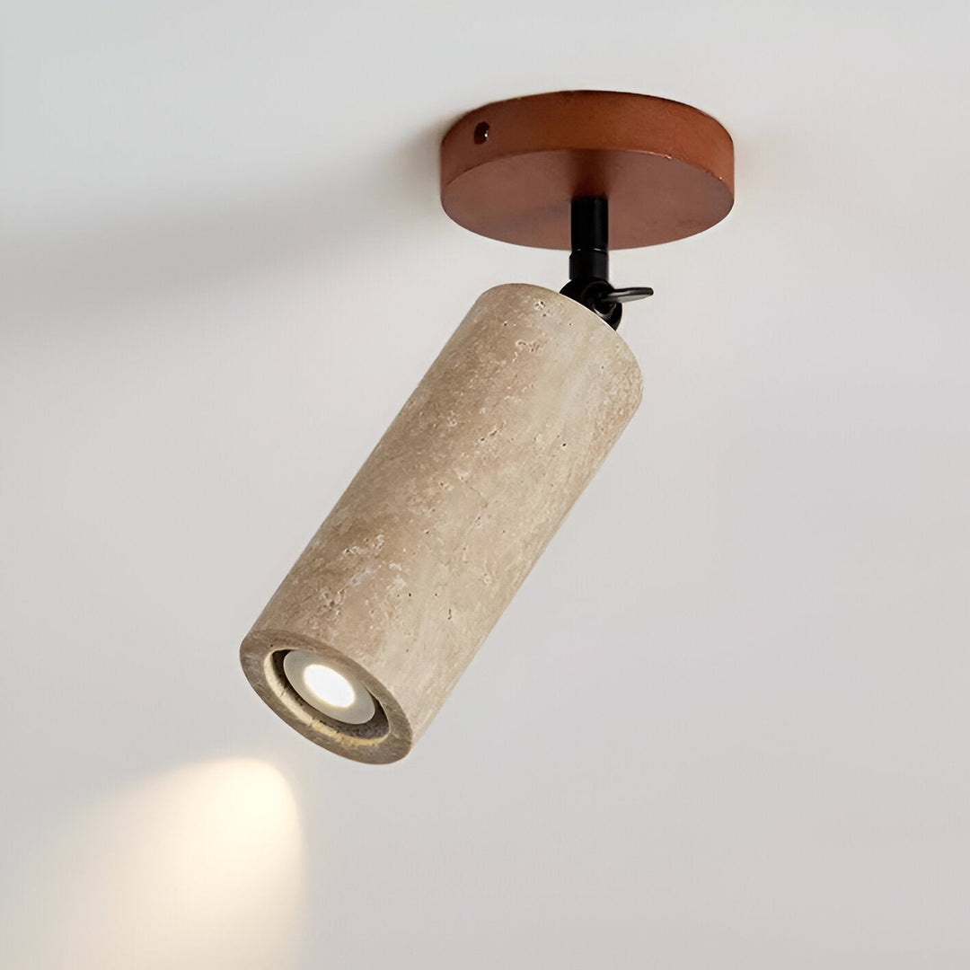 Skanto | Justerbar Travertin Tre LED Vegglampe og Taklampe