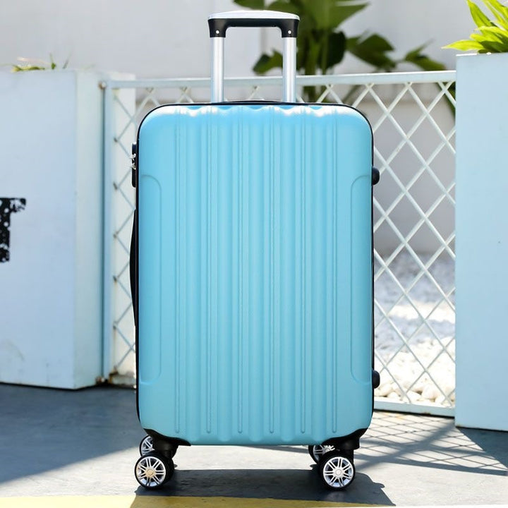 Hardsided suitcase with 360-degree rolling system and integrated safety feature Skanto