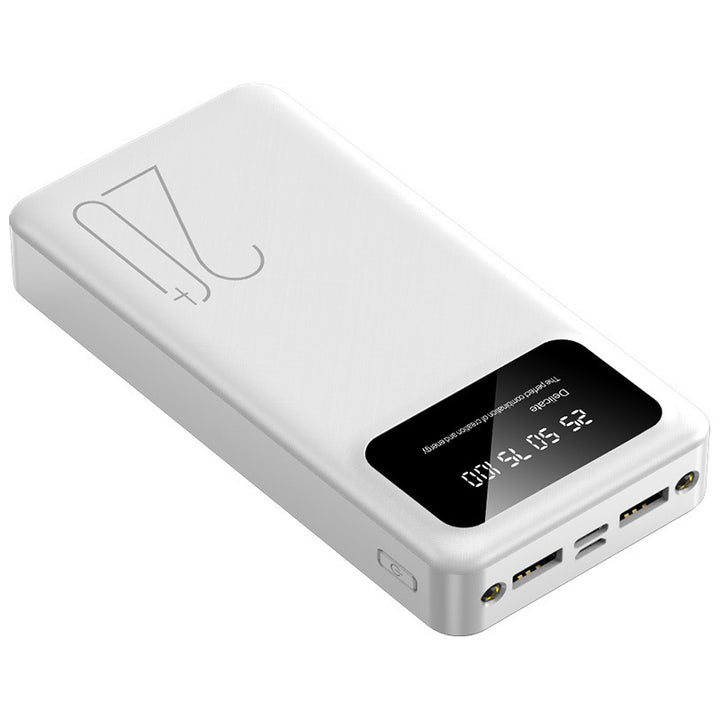 Bærbar powerbank med intelligent energivisning og hurtigladefunksjon Skanto