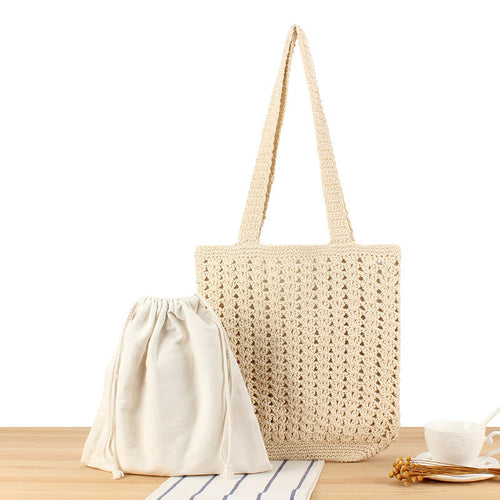 Braidet shopper-veske med praktisk innerpose Skanto