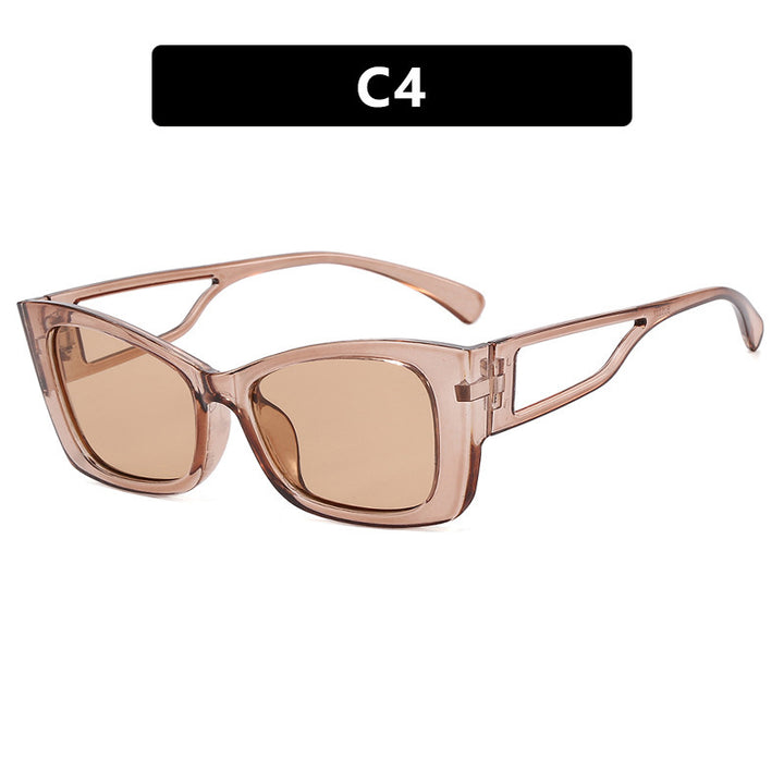 Dame moteriktig solbrille med innovativ ramme Skanto