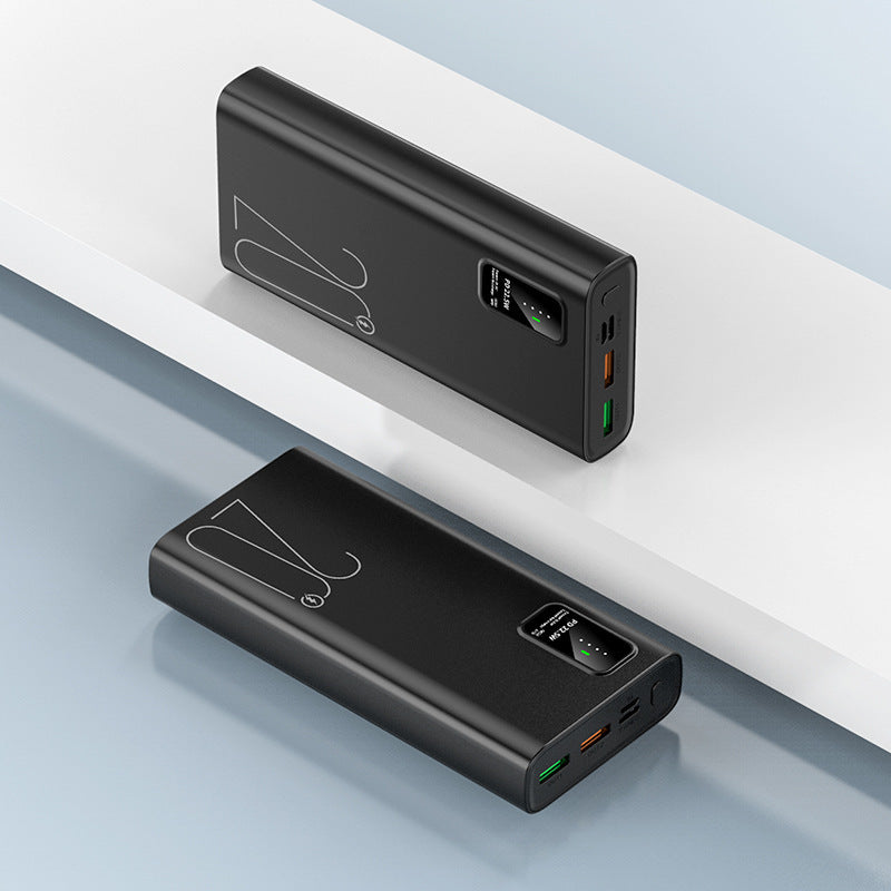 Powerbank med intelligent ladekonsept og digital kapasitetsindikator Skanto