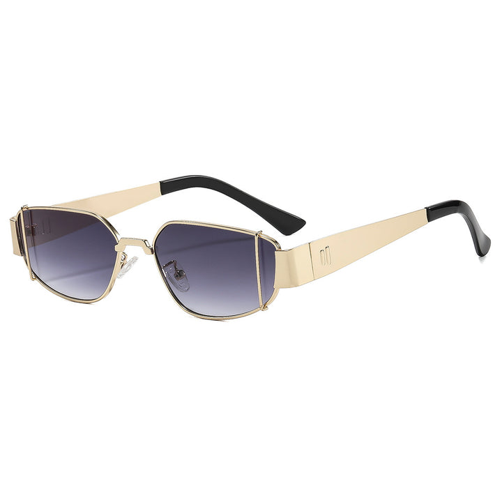 Dame designer solbrille i moderne, kantete stil Skanto