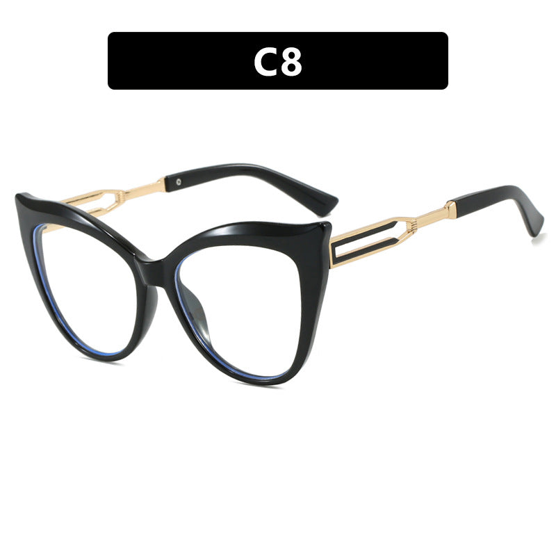 Dame cat-eye briller med elegant metallramme Skanto