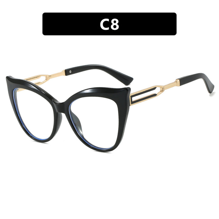 Dame cat-eye briller med elegant metallramme Skanto