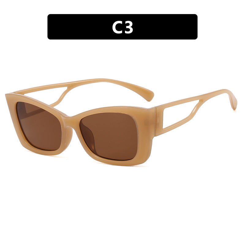 Dame moteriktig solbrille med innovativ ramme Skanto