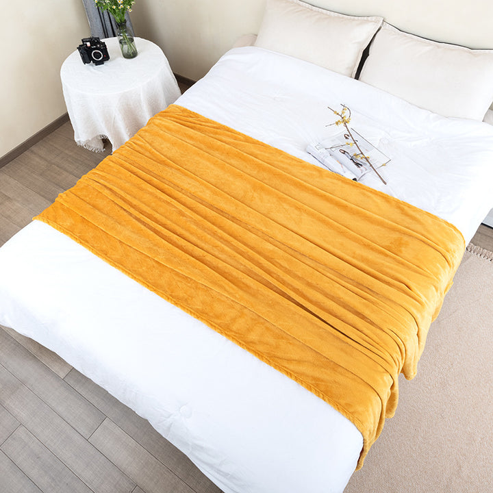 Damer kosepledd laget av luksuriøs mikrofleece med quilted Skanto