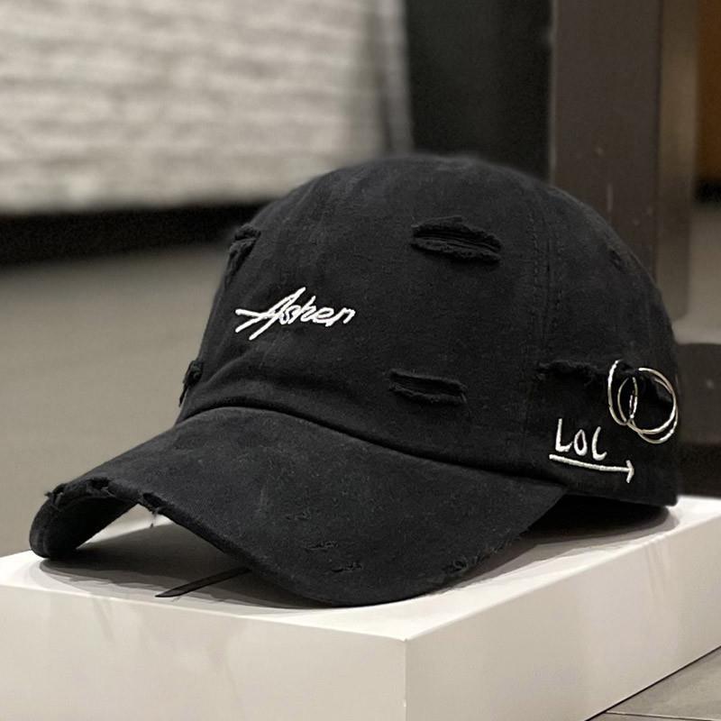 Herre Slitt Denim Caps Skanto