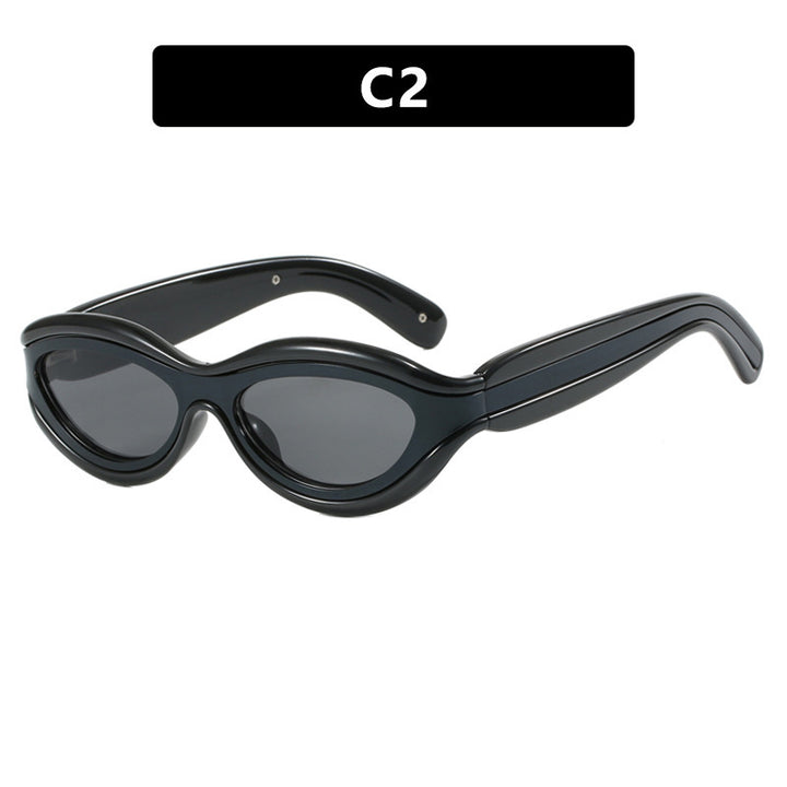 Damer Cat-Eye solbriller med beskyttende UV-beskyttelse og stilige rammer Skanto