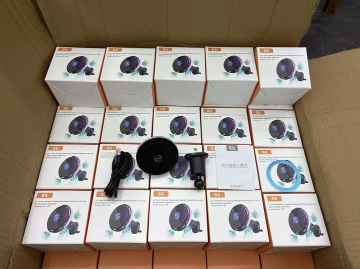 Unisex magnetisk smarttelefonholder med rask trådløs lader Skanto