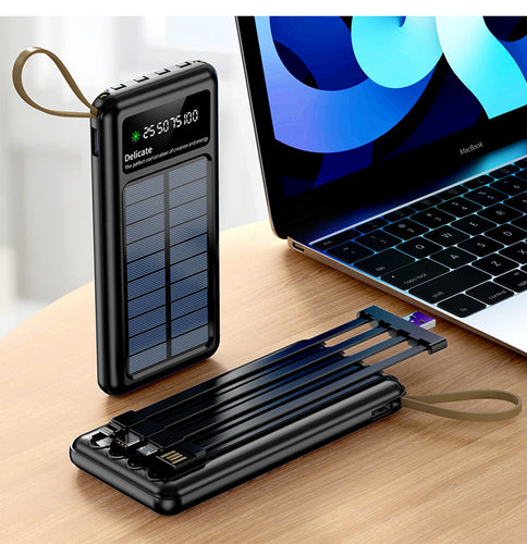 Solenergilader med multifunksjonelle ladekabler Skanto