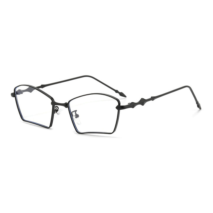 Dame trendy solbriller med geometrisk ramme og gradientlinser Skanto